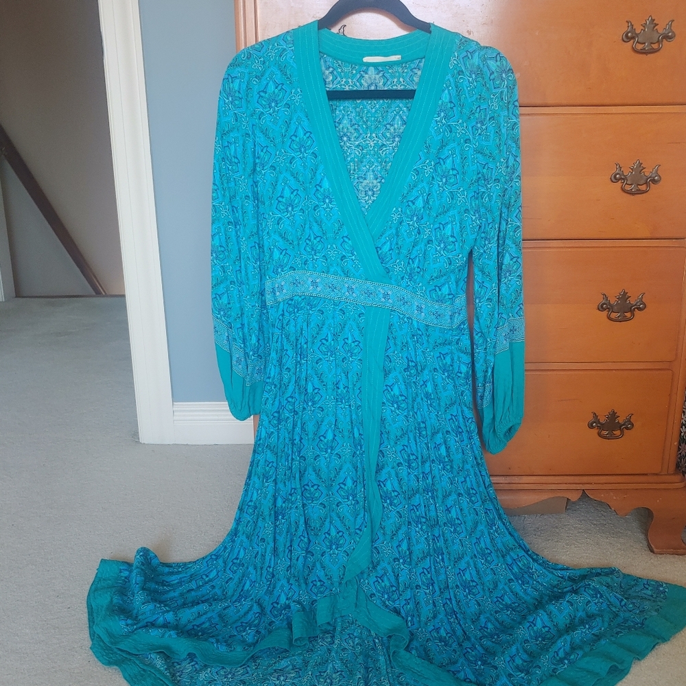 Spell Emerald Jewel Soiree midi dress